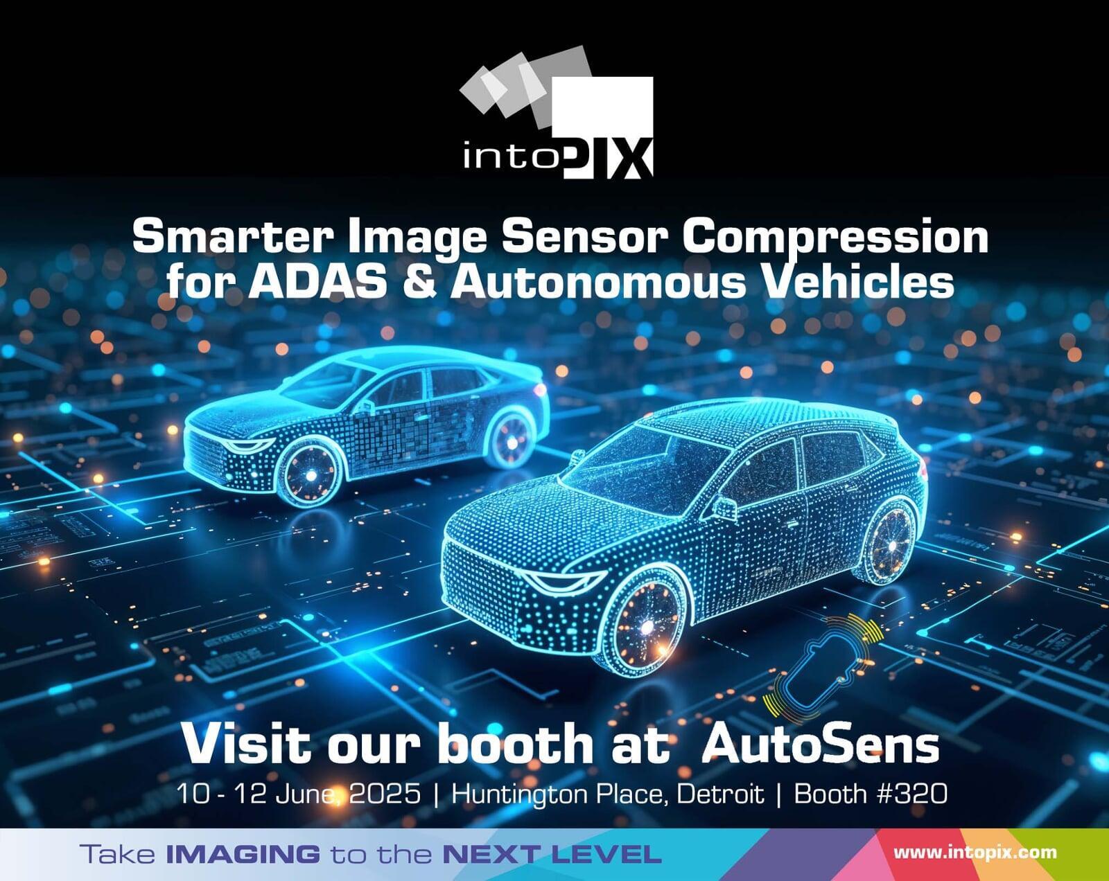 IntoPIX Showcases Smart Image Sensor Compression At AutoSens US 2025